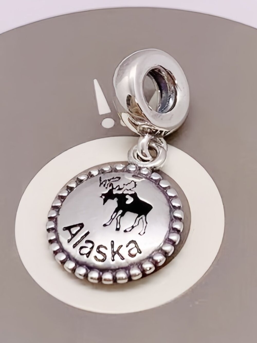 Pandora Alaska Exclusive Dangle Charm Moose Travel Pendant S925 Sterling silver
